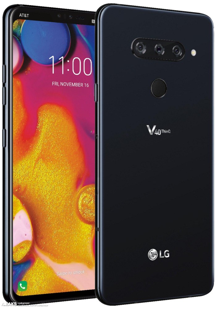 三摄像头+全面屏 LG V40谍照