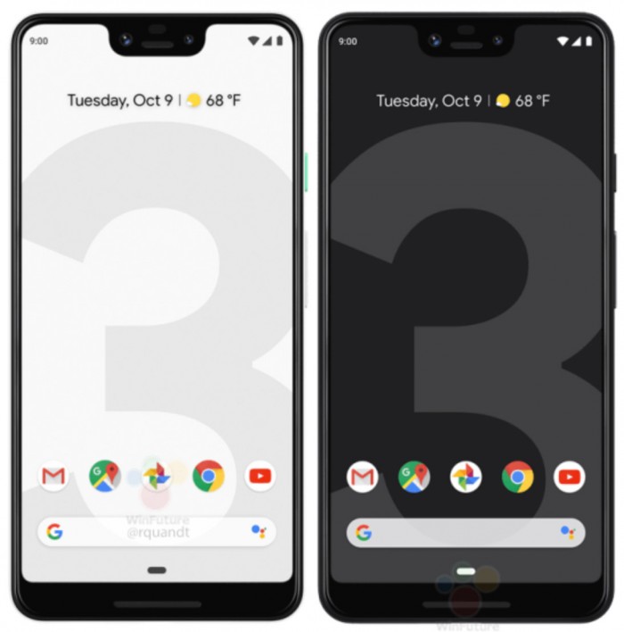 爆料大神Evan Blass再释Pixel 3和Pixel 3 XL的高清渲染图
