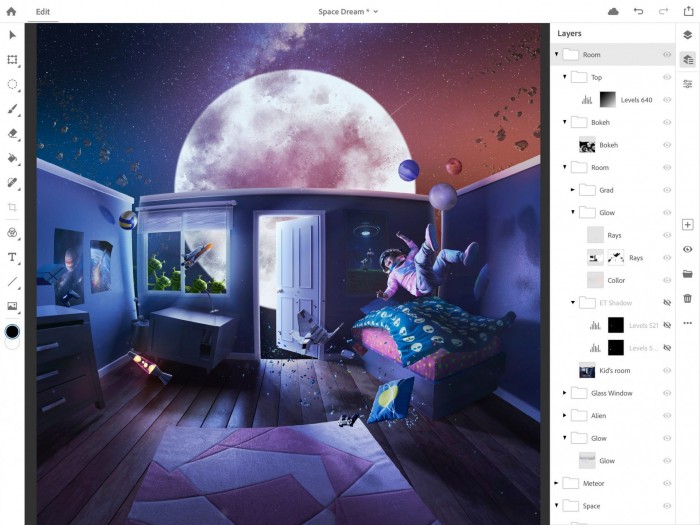 Adobe宣布将于2019年推出适用于iPad的Photoshop