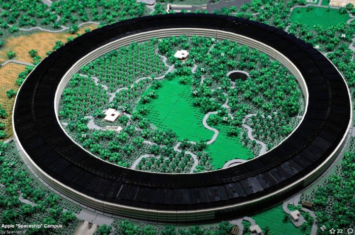 乐高搭建的 Apple Park 欣赏：细节惊人、8.5 万块