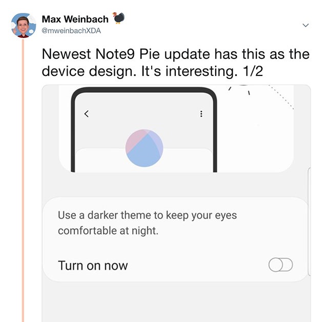 三星放出Android Pie公测更新包 意外泄露Galaxy S10设计细节