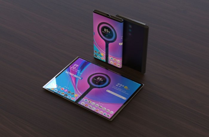 小米双折叠手机高清3D渲染图曝光：手机平板二合一