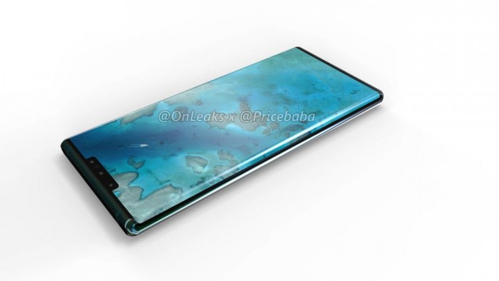 华为Mate 30 Pro高清渲染图曝光：无物理音量键 前置三摄