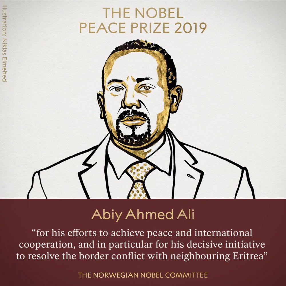2019诺贝尔和平奖揭晓 埃塞俄比亚总理获奖