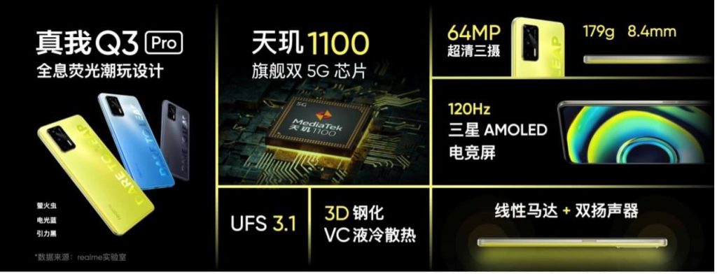 挑战同级最强性能  realme 真我Q3系列999元起