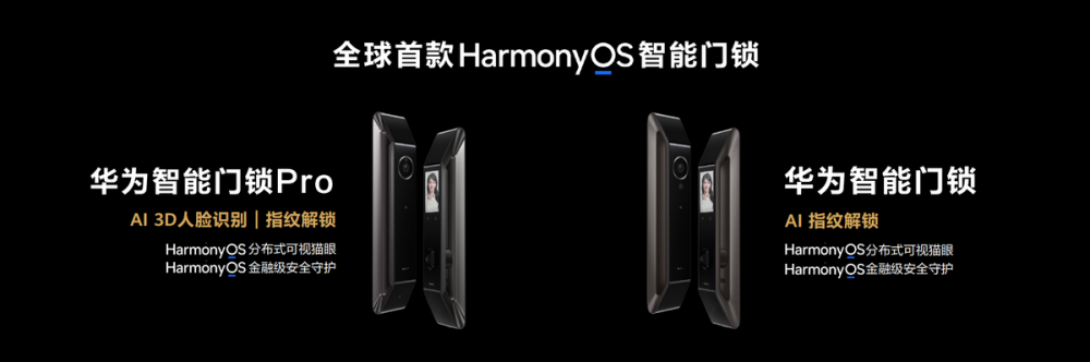 华为首个搭载HarmonyOS的智能门锁系列正式亮相，安全便捷一步到位