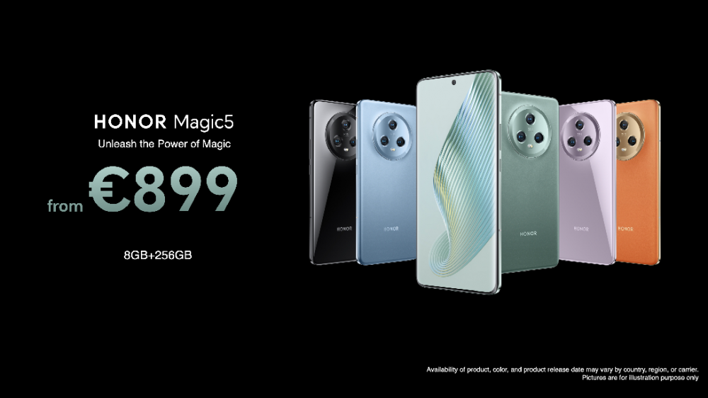 荣耀全新旗舰Magic5系列手机在西班牙巴塞罗那面向全球正式发布