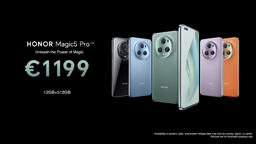 荣耀全新旗舰Magic5系列手机在西班牙巴塞罗那面向全球正式发布